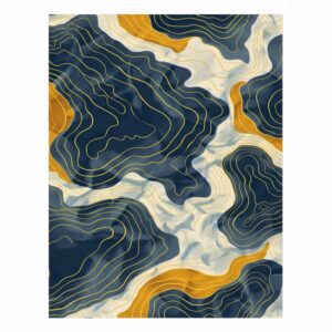 abstract topography printed carpet